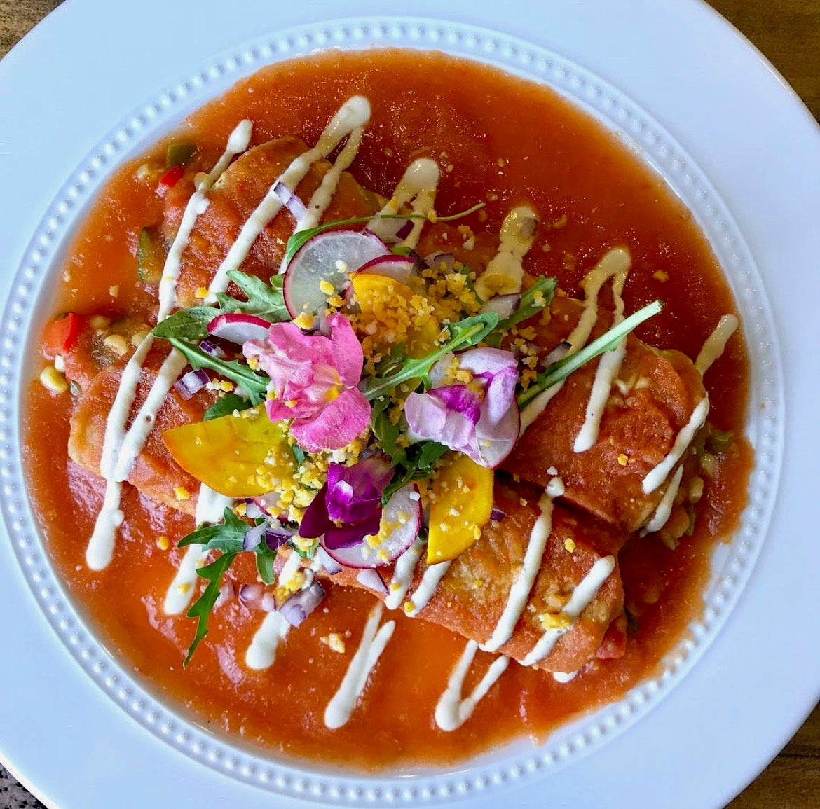 Loaded Veggie Enchiladas