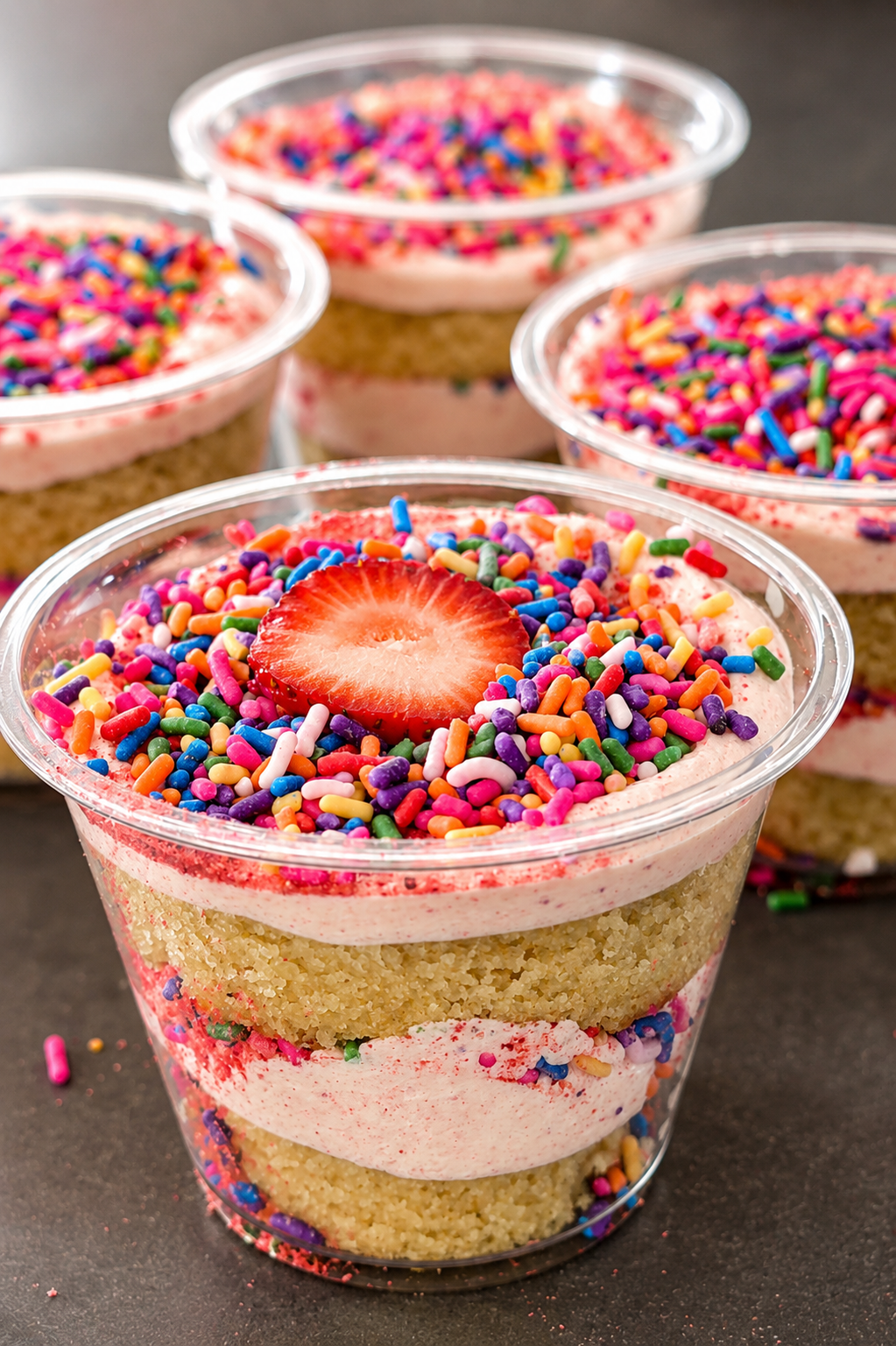 Strawberry Sprinkle Cake